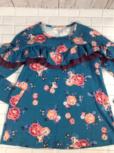 Matilda Jane Blue Print Top