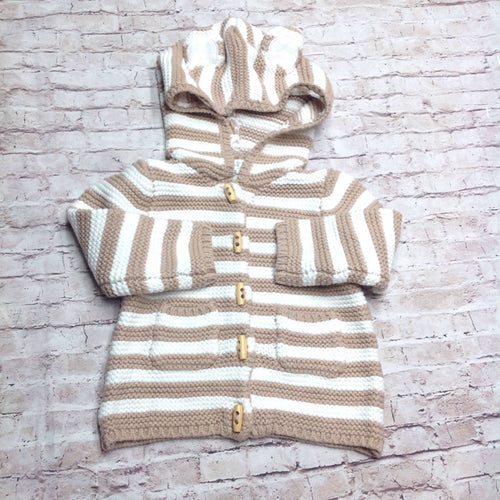 Max Studios BEIGE & WHITE Sweater
