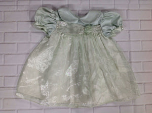Memories Pale Green Solid Dress