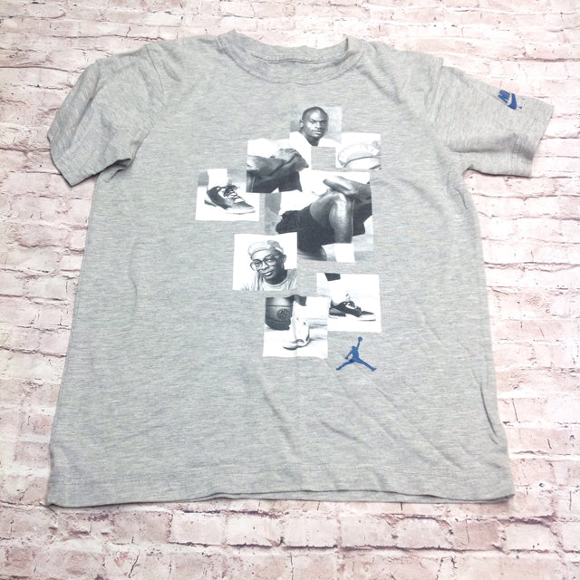 Michael Jordan Gray Logo Top