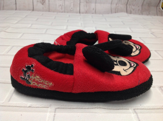 Mickey & Co. Red & Black Slippers