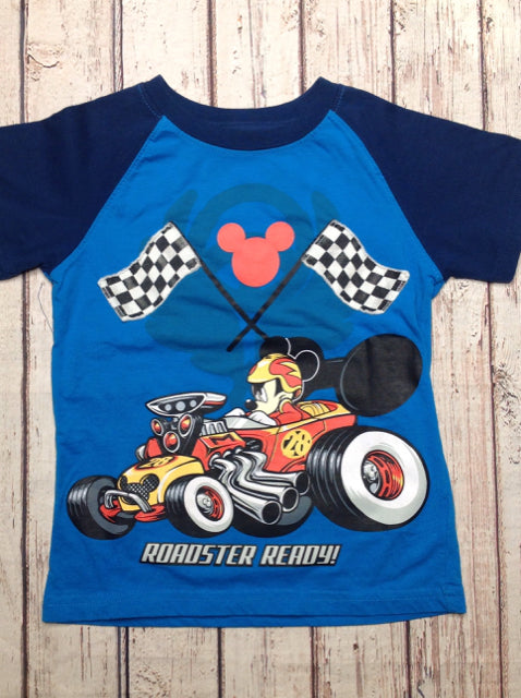 Mickey Mouse Blue Print Top