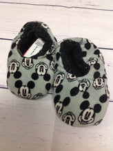 Mickey Mouse Gray & Black Slippers
