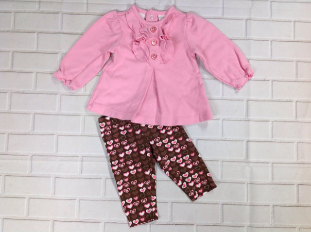 Miniwear PINK & BROWN 2 PC Outfit