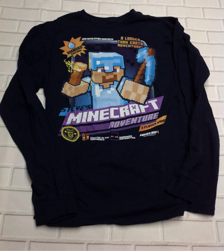 Mojang Blue Minekraft Top