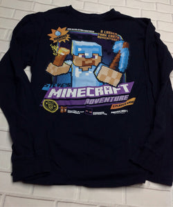 Mojang Blue Minekraft Top