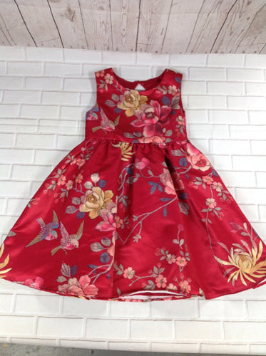 Monsoon Red Print Dress