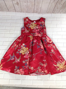 Monsoon Red Print Dress