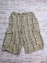 Mossimo Beige & Brown Stripes Shorts
