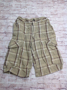 Mossimo Beige & Brown Stripes Shorts
