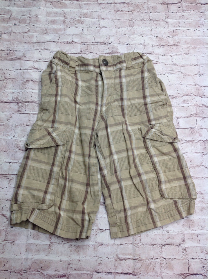 Mossimo Beige & Brown Stripes Shorts