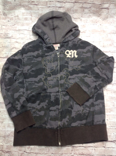 Mossimo Gray Camouflage Top