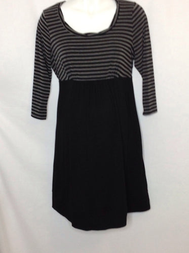 Motherhood Black & Gray Dress