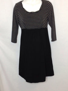 Motherhood Black & Gray Dress