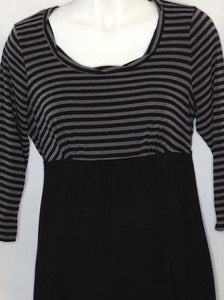 Motherhood Black & Gray Dress