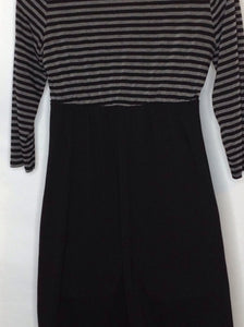 Motherhood Black & Gray Dress