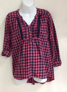 Motherhood Navy & Pink Top