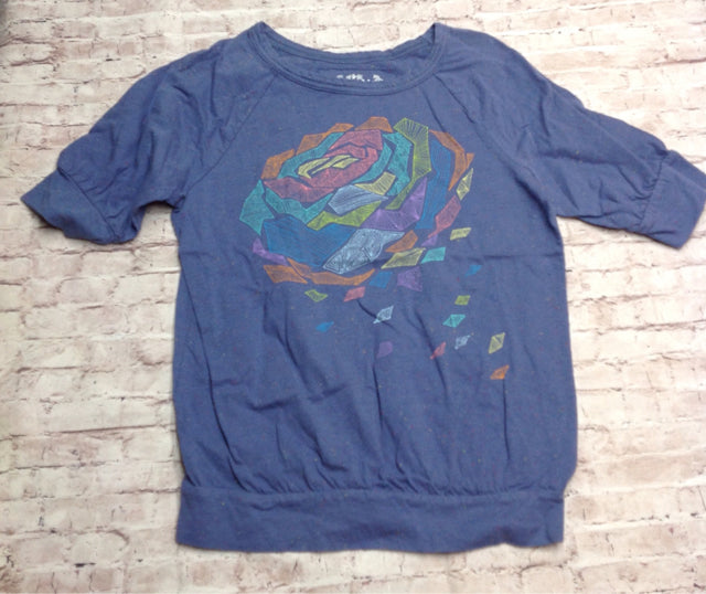 Mudd Blue Print Top