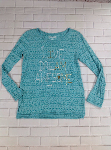 Mudd Blue Print Top