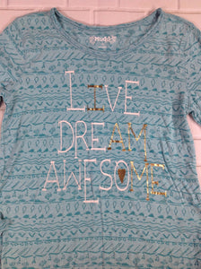 Mudd Blue Print Top