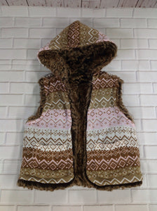 Mudd Brown & Pink Vest