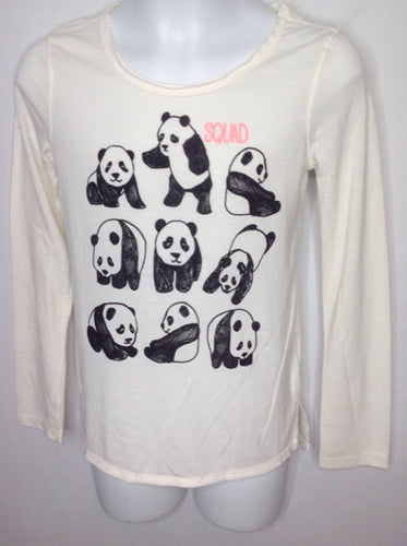 Mudd Girls Cream & Black Top