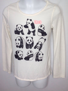 Mudd Girls Cream & Black Top