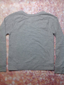 Mudd Girls Gray & Pink Top