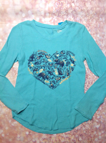 Mudd Girls Green & Blue Top