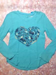 Mudd Girls Green & Blue Top