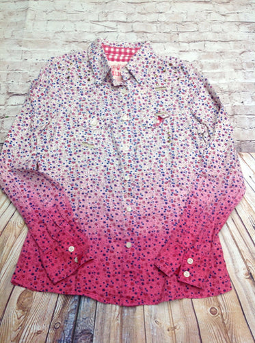 Mudd Girls Pink & Blue Top