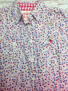 Mudd Girls Pink & Blue Top