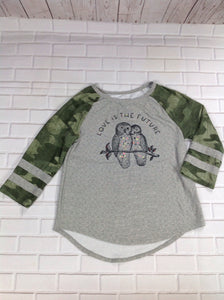 Mudd Gray & Green Top