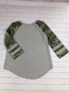 Mudd Gray & Green Top