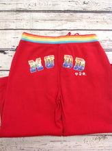 Mudd Red Print Capris