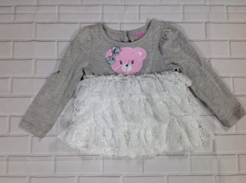 NANETTE KIDS Gray BEAR Top