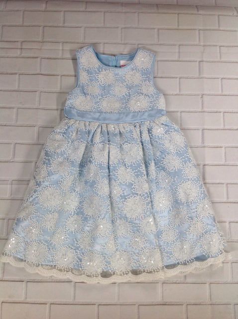 NANNETTE KIDS Blue & White Dress