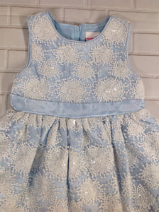 NANNETTE KIDS Blue & White Dress