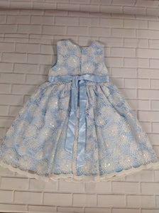 NANNETTE KIDS Blue & White Dress