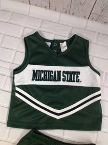 NCAA Green & White Michigan 2 PC