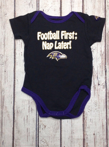 NFL TEAM APPAREL Black & Purple Top