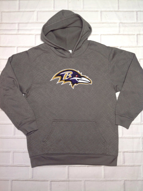 NFL TEAM APPAREL GRAY & PURPLE PULLOVER HOODIE Top