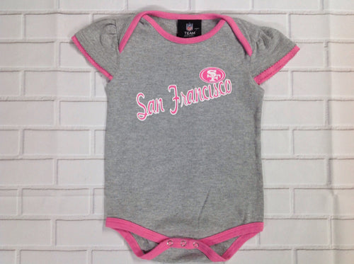 NFL TEAM APPAREL GRAY PRINT Top