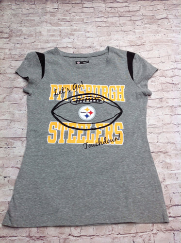 NFL TEAM APPAREL GRAY PRINT Top