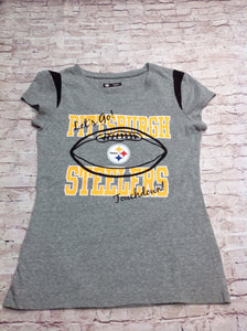 NFL TEAM APPAREL GRAY PRINT Top