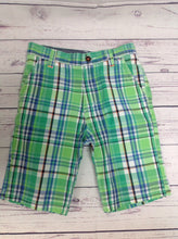 NXT Green & Blue Plaid Shorts