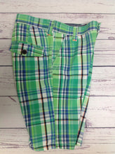 NXT Green & Blue Plaid Shorts