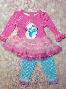 Nannette Pink & Blue 2 PC Outfit