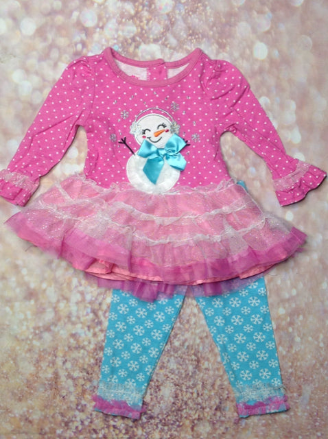 Nannette Pink & Blue 2 PC Outfit