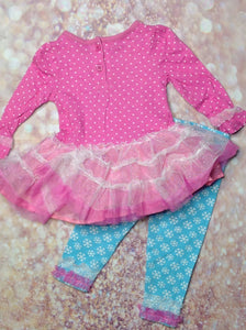 Nannette Pink & Blue 2 PC Outfit